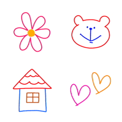 Colorful but Simple emoji