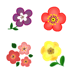 Colorful flower (emoji)