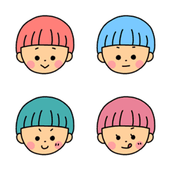 Children with colorful hair !!