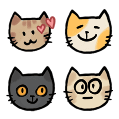 可愛表情貼 - 各種貓咪版
