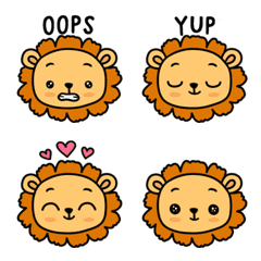 Cute Lion English Words