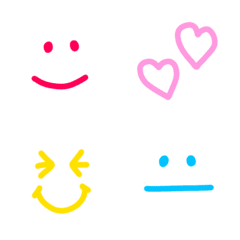 Simple colorful emoji/