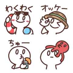 Simple-kun's summer emoji