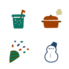 simple emoji calm colors