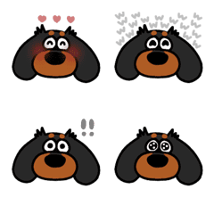 Black &Tan dachshund Emoji