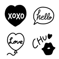 Simple handwriting Emoji BLACK3