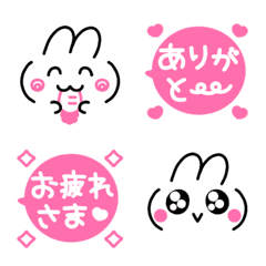 Very cute expressions of rabbit