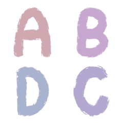 pastel alphabet number