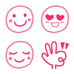 Simple Emoji Pink ones