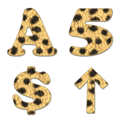 Cheetah style alphabet