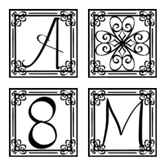 Alphabet with frame vol.1 Uppercase