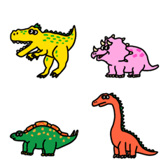 Various dinosaurs EMOJI