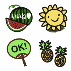 Emojis are available in summer season