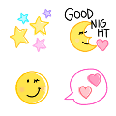 Colorful simple emoji-