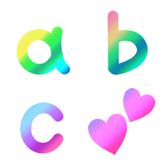 Rainbow alphabet vol.2 lowercase