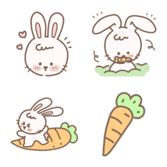 emoji rabbit so cute