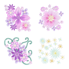 Frame Emoji vol.20 art flower