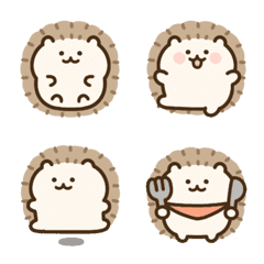 Adorable hedgehog emoji