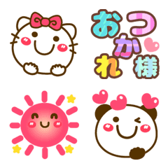 Simple pretty animal weather emojis2