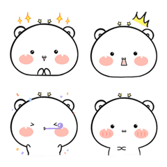 A White Bear DuDu Emoji