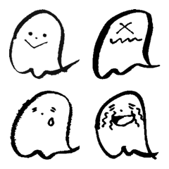 [Easy to use] Cute ghost emoji