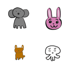 Cute animal and person emoji