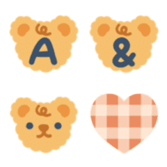 cookie bear letter emoji