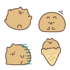 Soft cute bear emoji