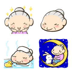 Cheerful grandmother Emoji
