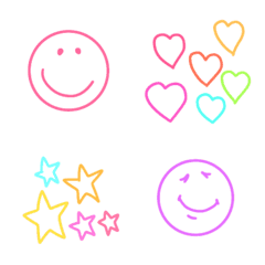 Colorful everyday emoji!!