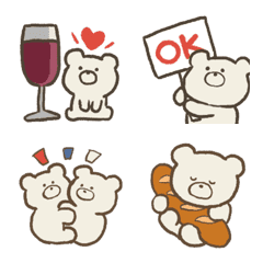 French style, happy bear