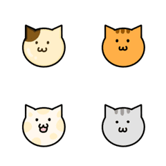 五彩繽紛的貓咪 表情貼