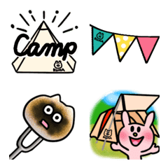 Cute animal emoji camp edition
