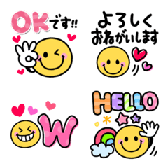Smile sticker emoji