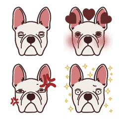 White French bulldog Emoji 1