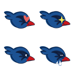 TWLA Lacrosse Blue Magpie Emoticons