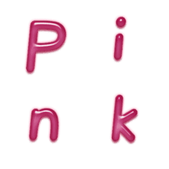 Pink gel word