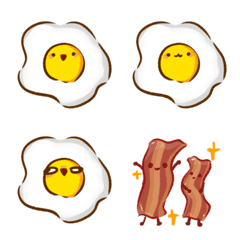 The fried eggs