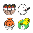 野鳥さん絵文字 スズメとハト Line絵文字 Line Store