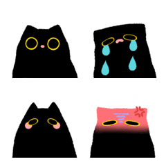 Owl Black Cat Emoji 2