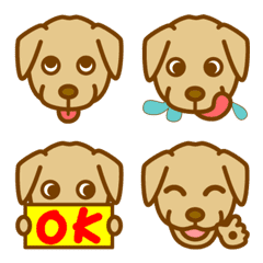 Funny and cute Labrador Retriever emoji
