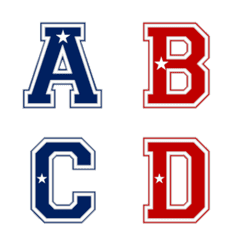 american style alphabet