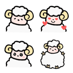 Hitsuji(Sheep) Line Emoji