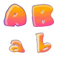 Decoration Emoji like Graffiti font 10