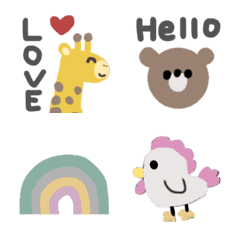 cute and colorful animals