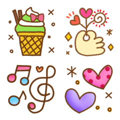 Adult girly Colorful Emoji