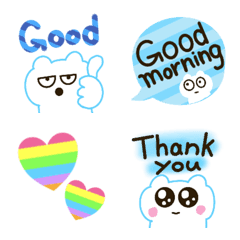 Polar Bear Emoji Set