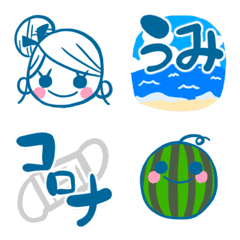 Summer word emoji