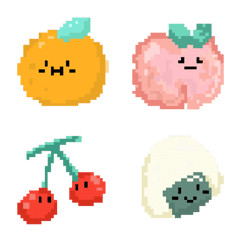 Pixel art emoji cutie
