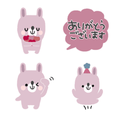 mini simple Rabbit Emoji #3